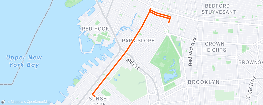 Map of the activity, Evening Ride