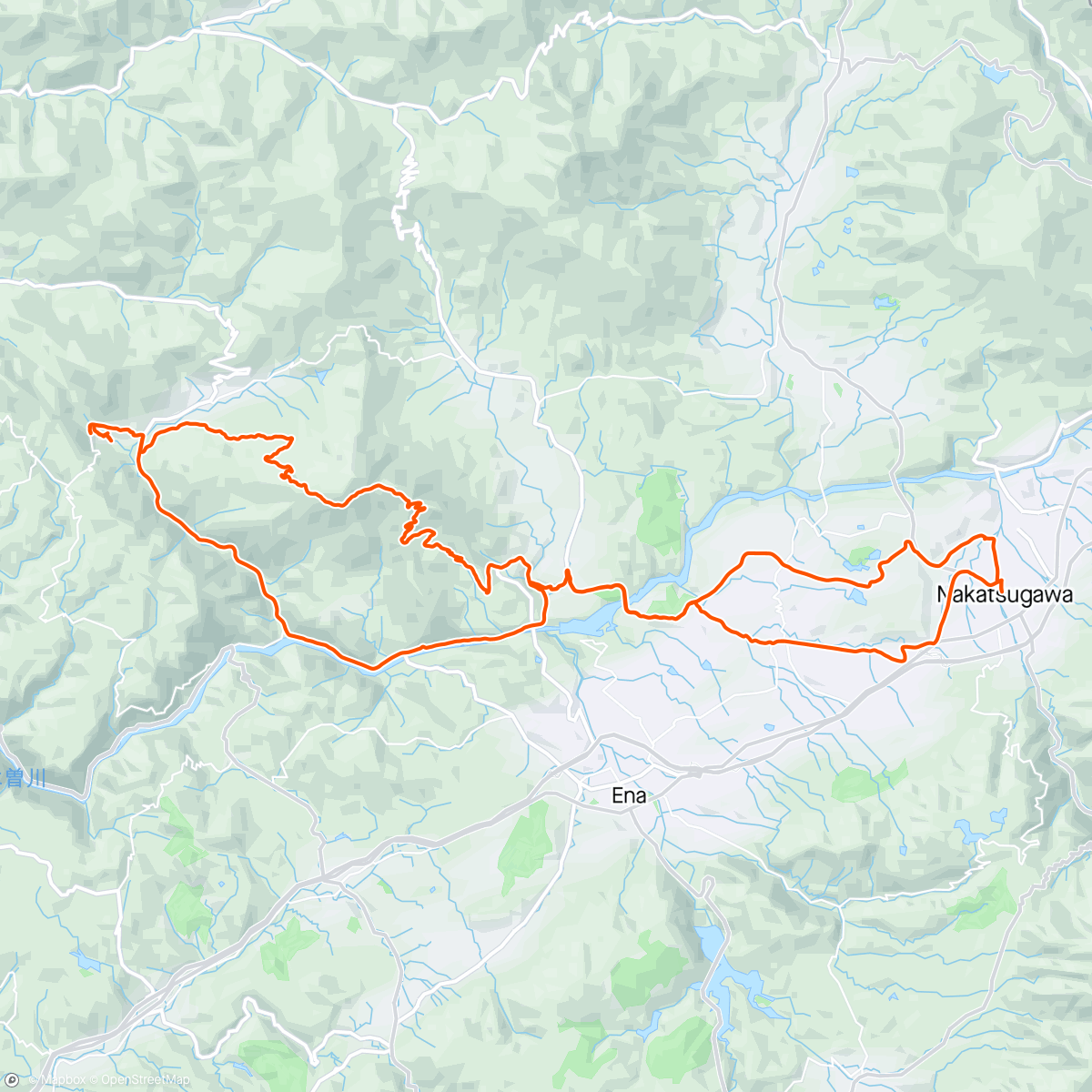 Map of the activity, 朝の農村ライド