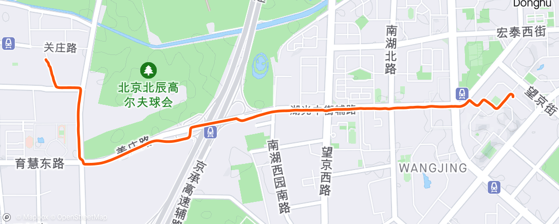 Map of the activity, 傍晚骑行 ☁️🌙