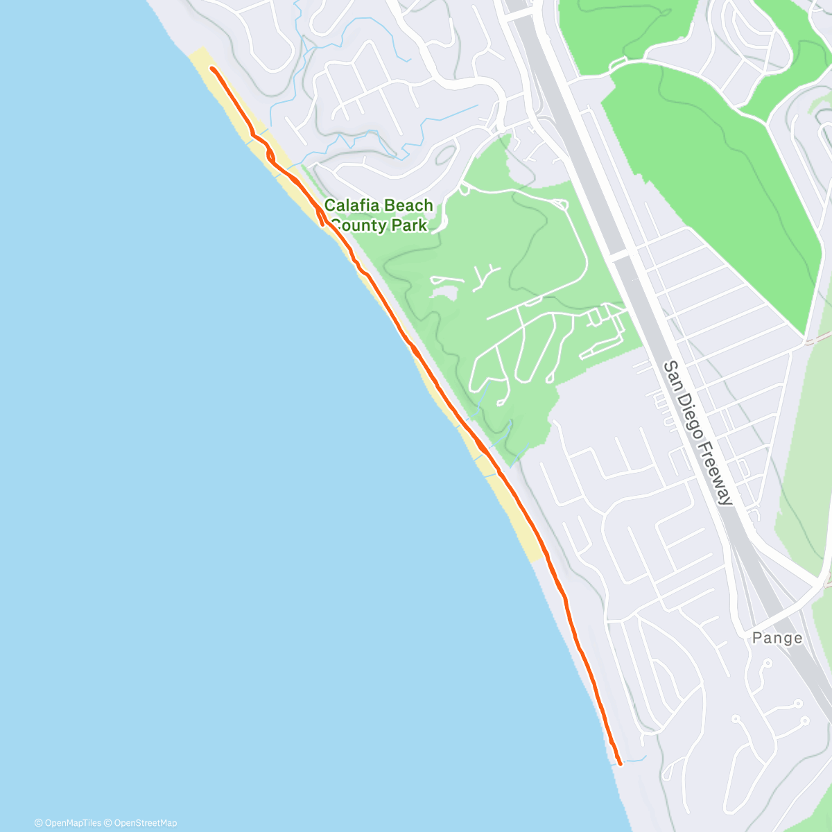 Map of the activity, On a winters day