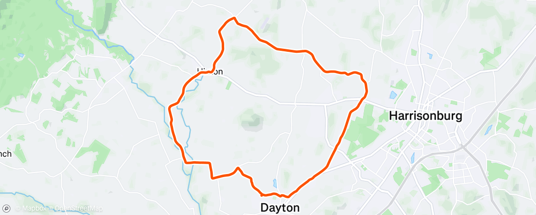 Map of the activity, Morning Ride