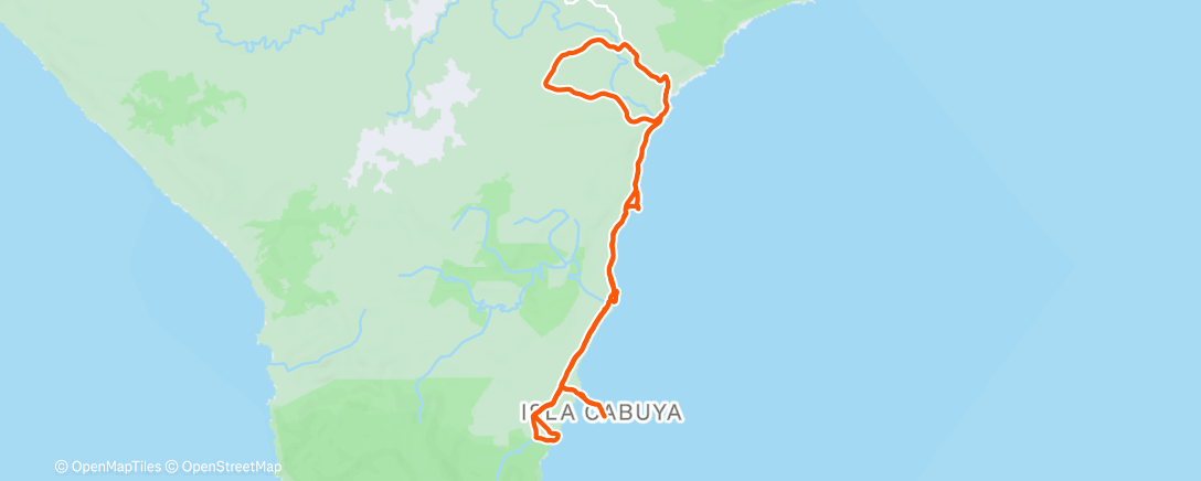 Map of the activity, Lunch Mountain Bike Ride