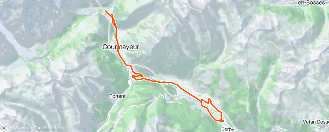Karte der Aktivität „STRADA CON RAPHAEL - Giro dell'ora di pranzo”