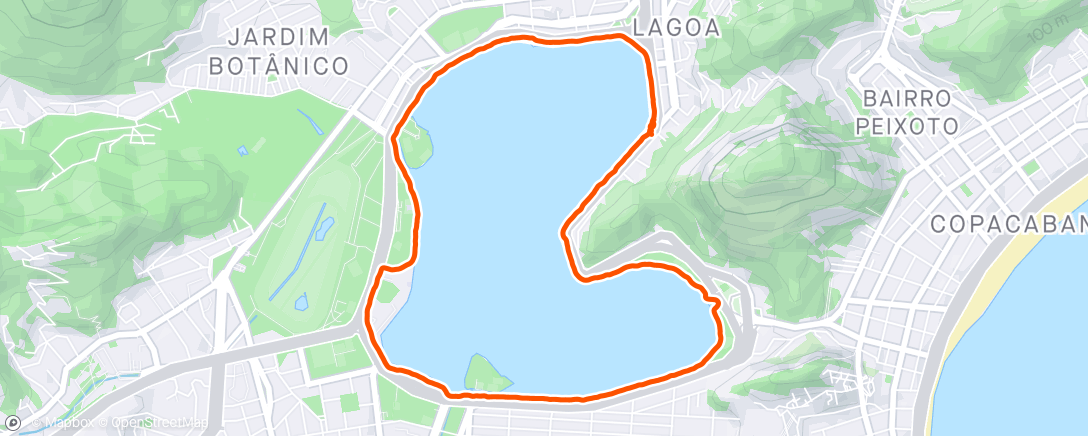 Map of the activity, Caminhada na Lagoa com Bolt e Família!