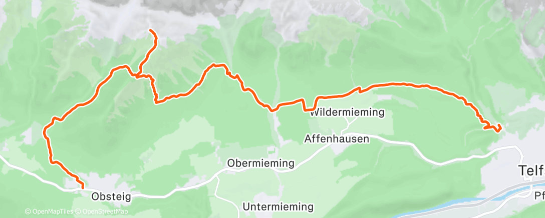 Карта физической активности (Lunch Trail Run)