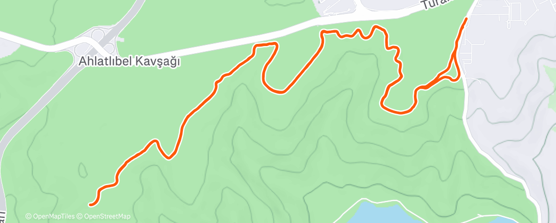 Map of the activity, Afternoon Trail Run