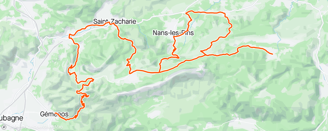 Map of the activity, Rando la six Saintes