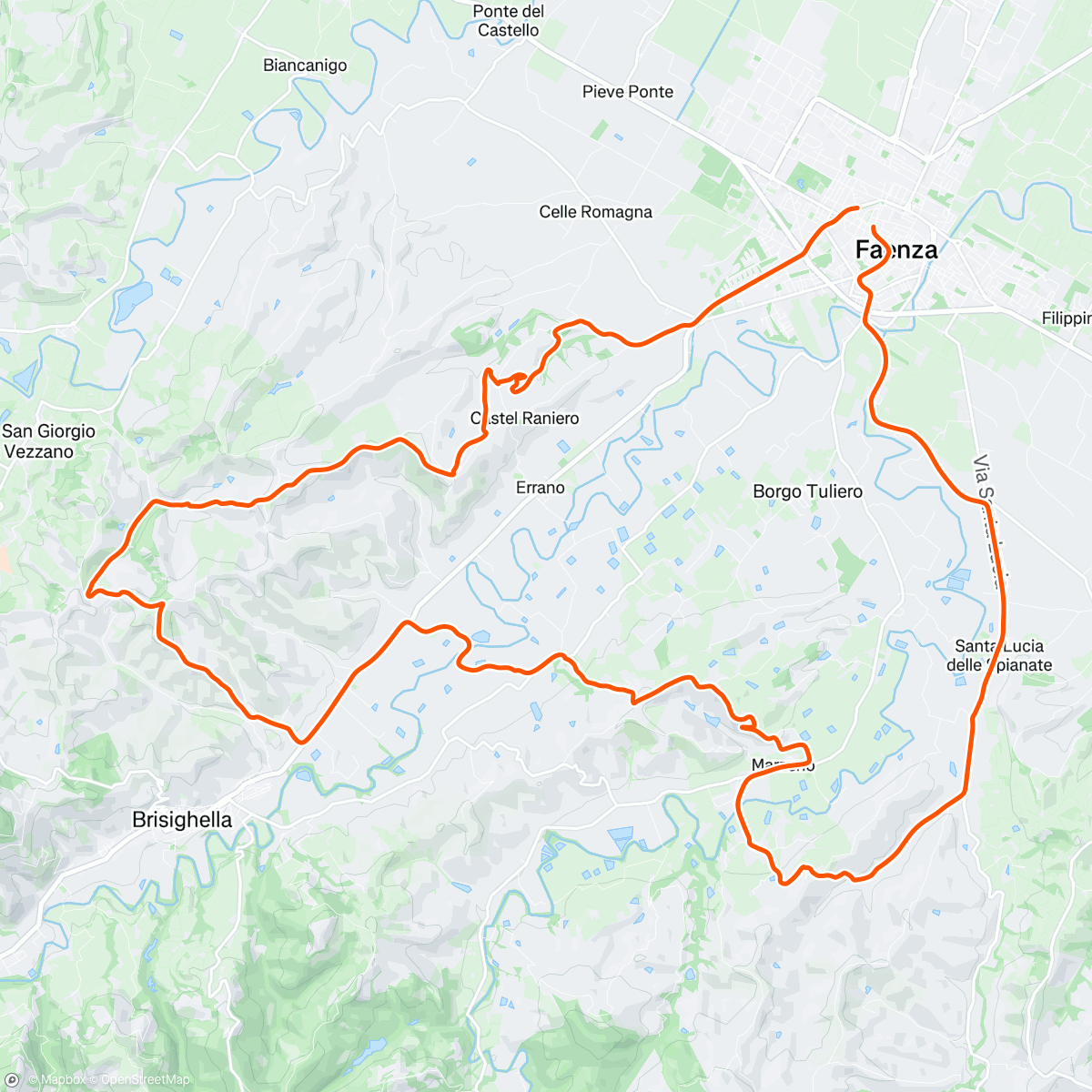Map of the activity, Di nuovo in sella dopo 2 settimane!