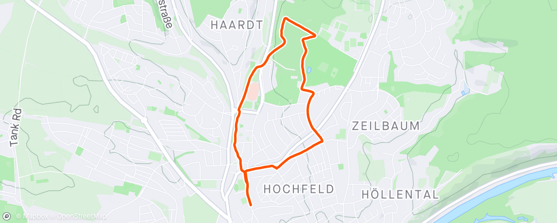 Map of the activity, Joining Raf for a small first run 🥰