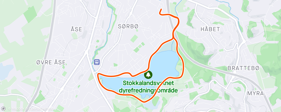 Map of the activity, 1/2 Mandagsmilå