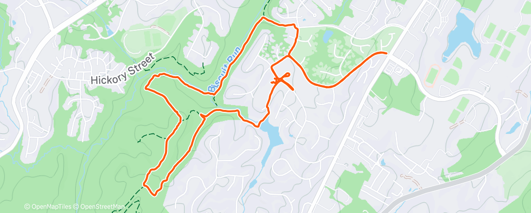 Map of the activity, Afternoon Hike