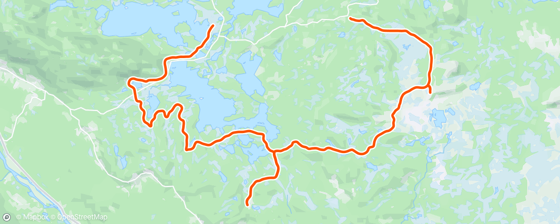 Map of the activity, Årets siste klassisk, Hemsedal