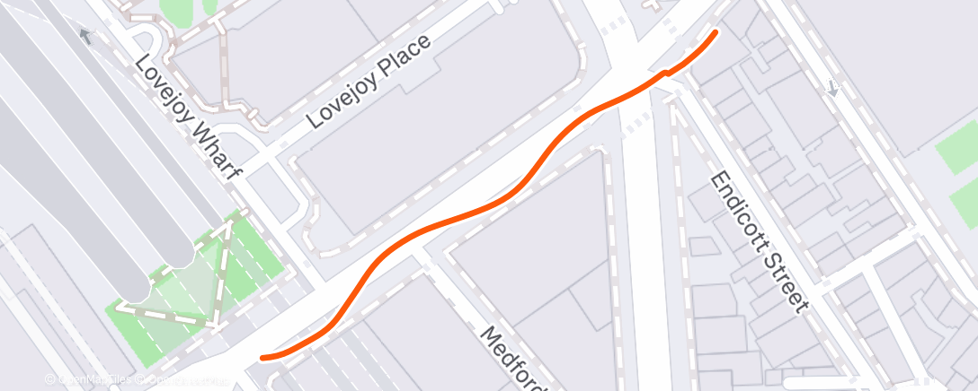 Map of the activity, Morning Run