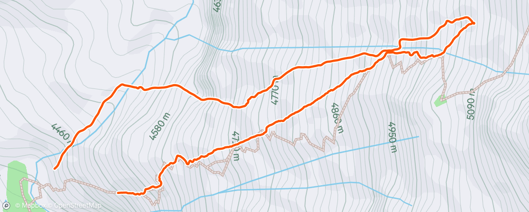 Map of the activity, Lunch Trail Run