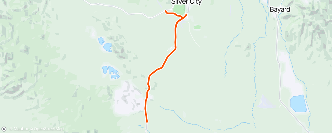 Map of the activity, Tour of the Gila Stage 3: "My Life is a Mistake"