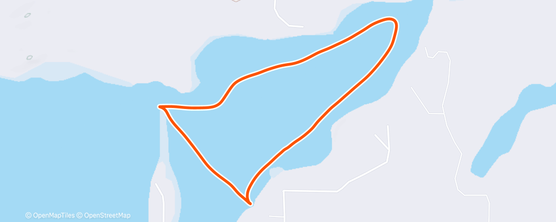 Map of the activity, Morning Nordic Ski