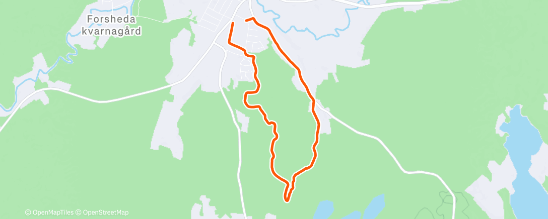 Map of the activity, Morning Walk