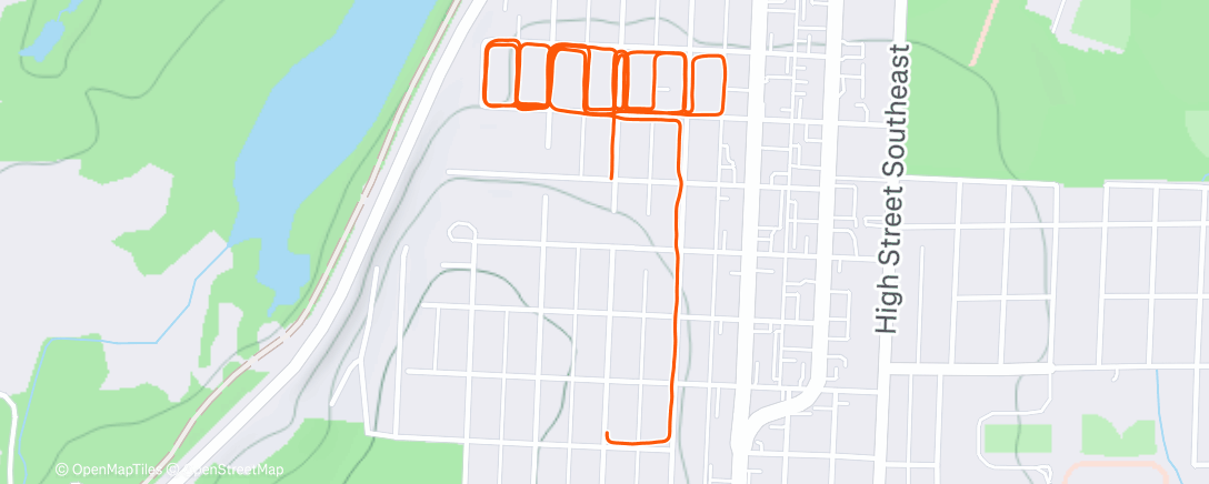 Карта физической активности (Afternoon Run)