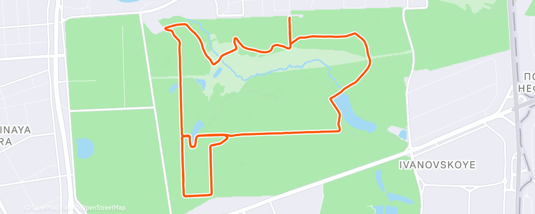 Карта физической активности (Северный лыжный заезд (после обеда))