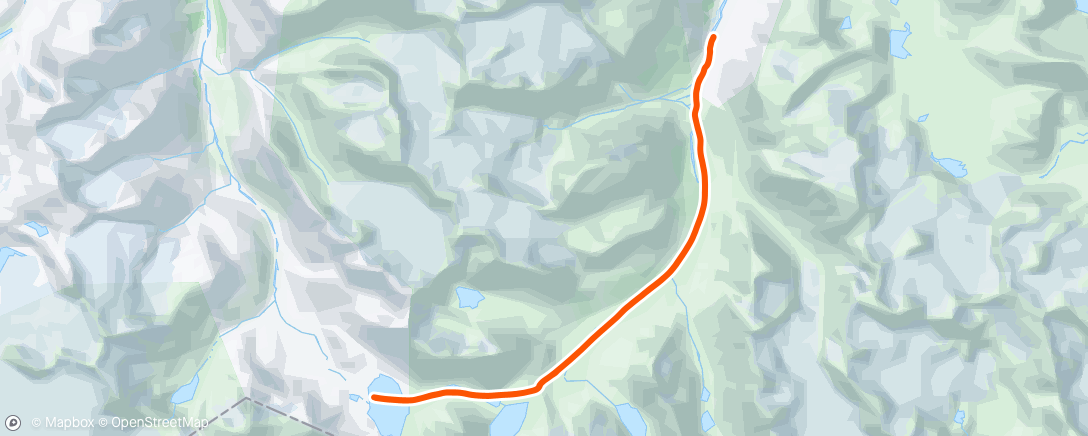 Mapa da atividade, Morning Nordic Ski
