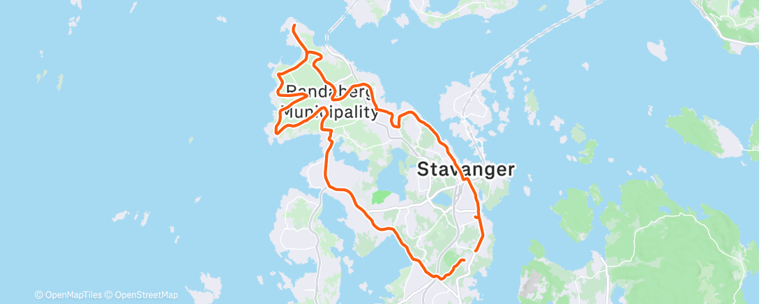 Map of the activity, Morning Ride