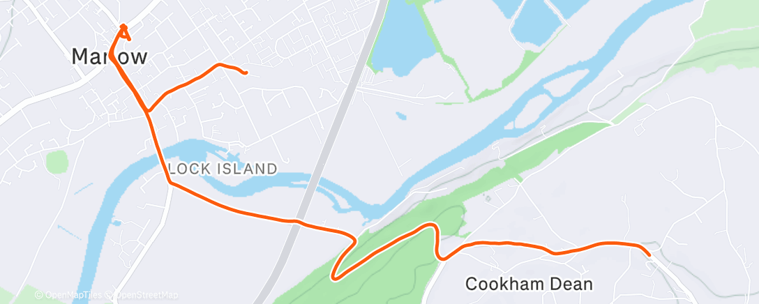 Map of the activity, Wet day