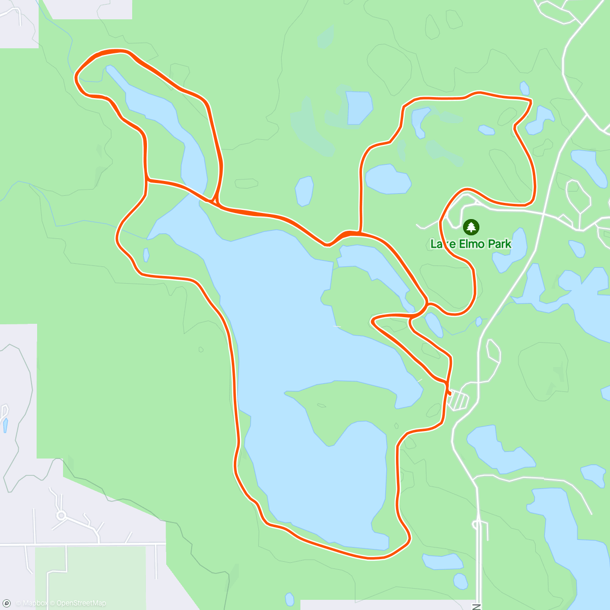 Map of the activity, Bluebird day