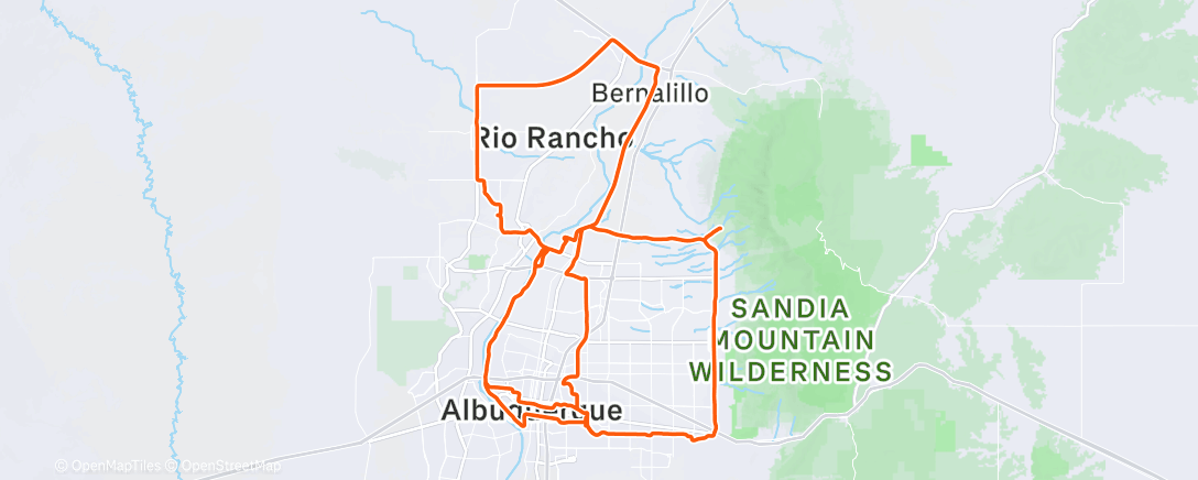 Map of the activity, sweatin’ on the solstice