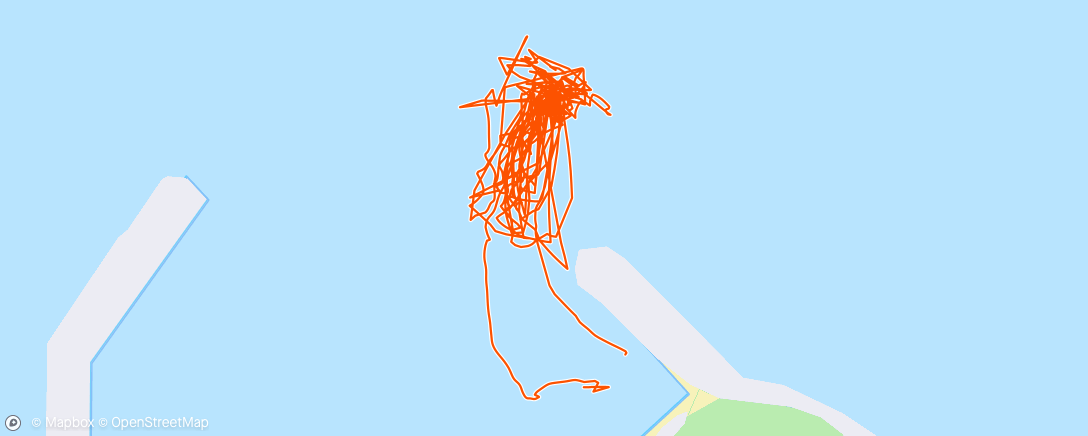 Map of the activity, Morning Surfing