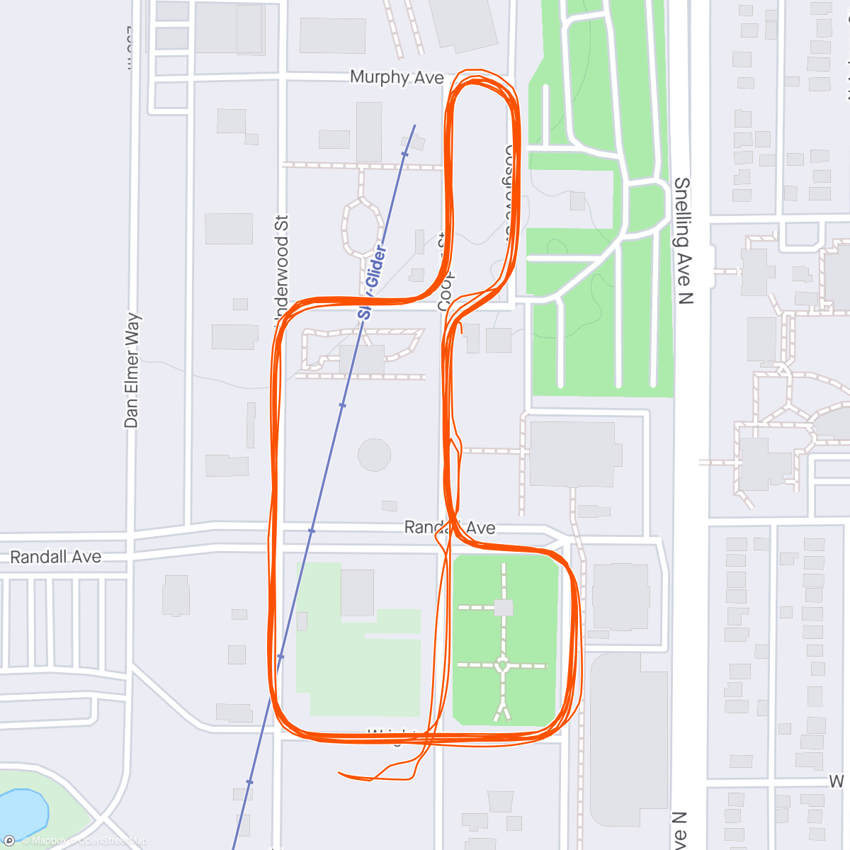 Map of the activity, State fairgrounds crit w Oli