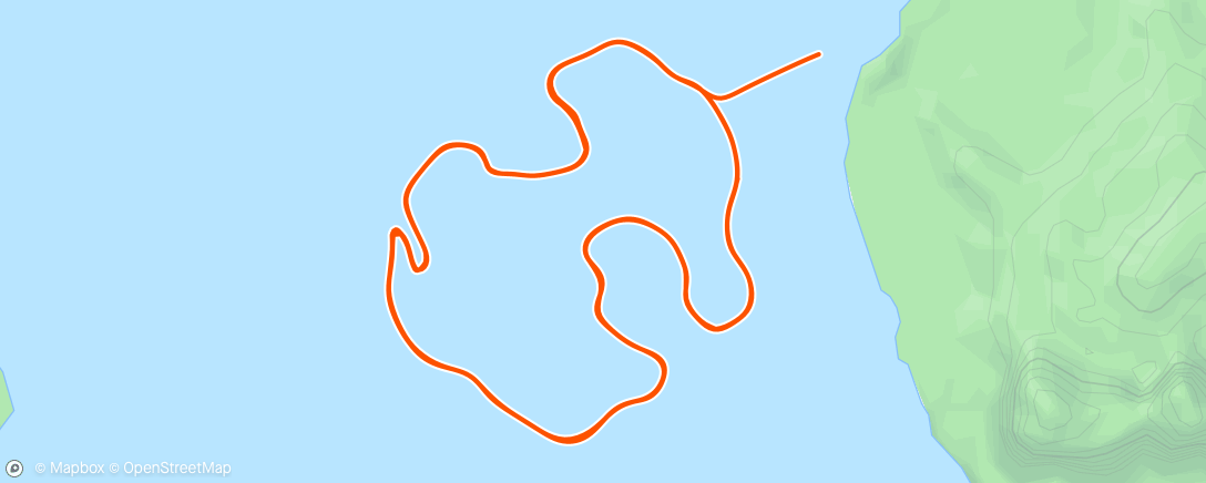 Mapa de la actividad, Zwift - Volcano Circuit CCW in Watopia