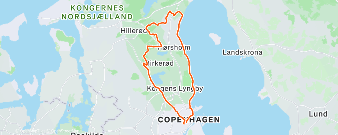 Map of the activity, Morning Ride