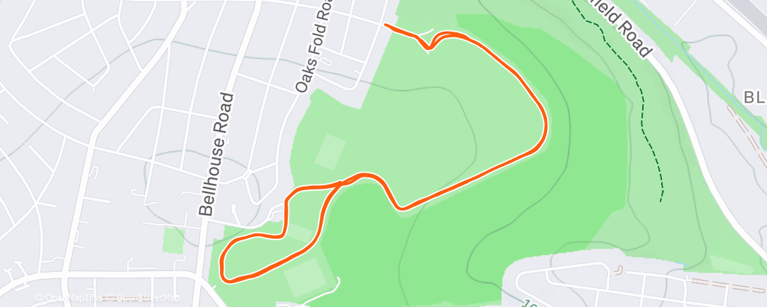 Map of the activity, Jingle Jog