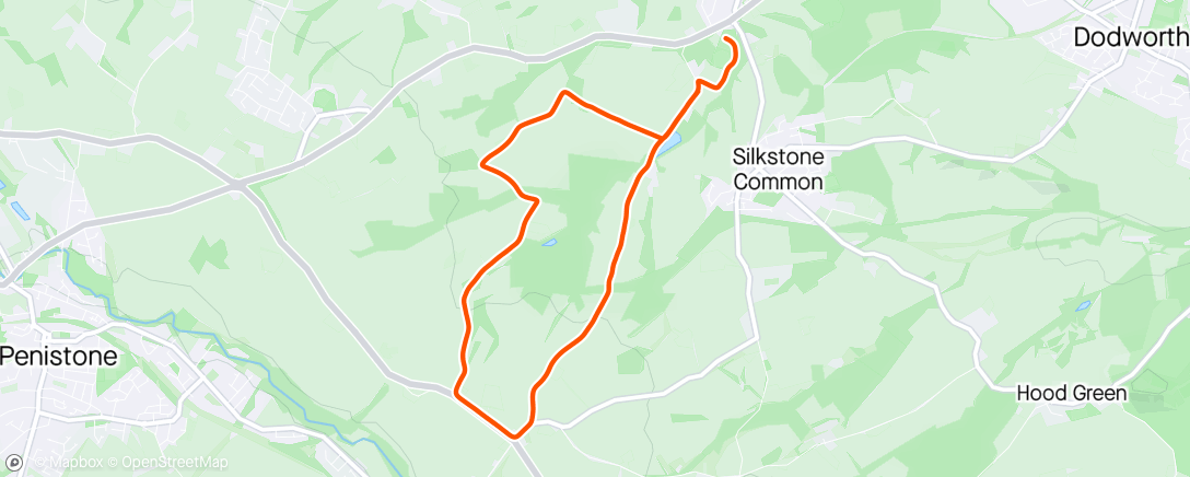 Map of the activity, Silkstone Shuffle #1