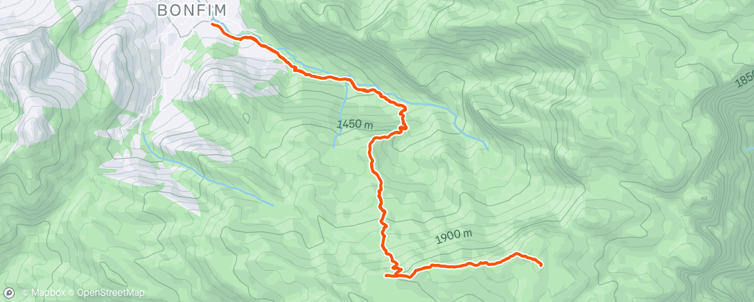 Map of the activity, Morro do Açu com Mike e Gusta.