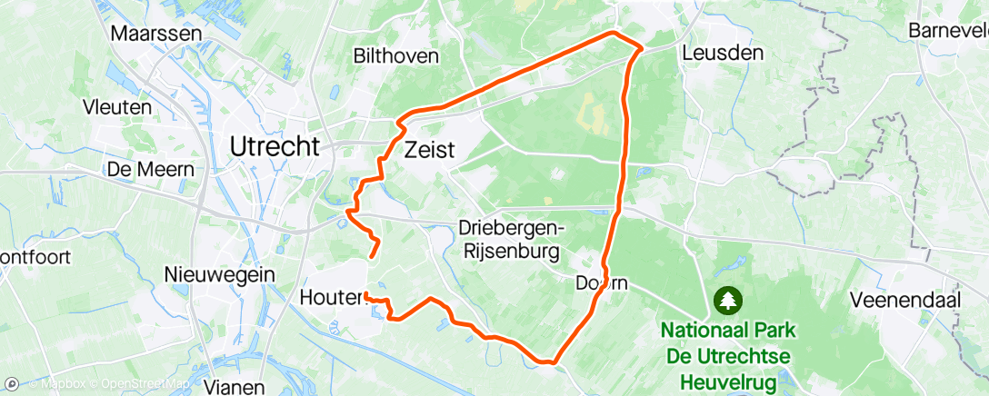 Map of the activity, rondje Amersfoort