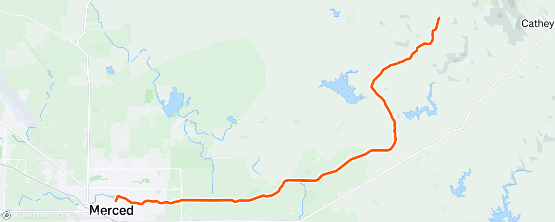 Map of the activity, Merced Hincapie Gravel Fondo (DNF)