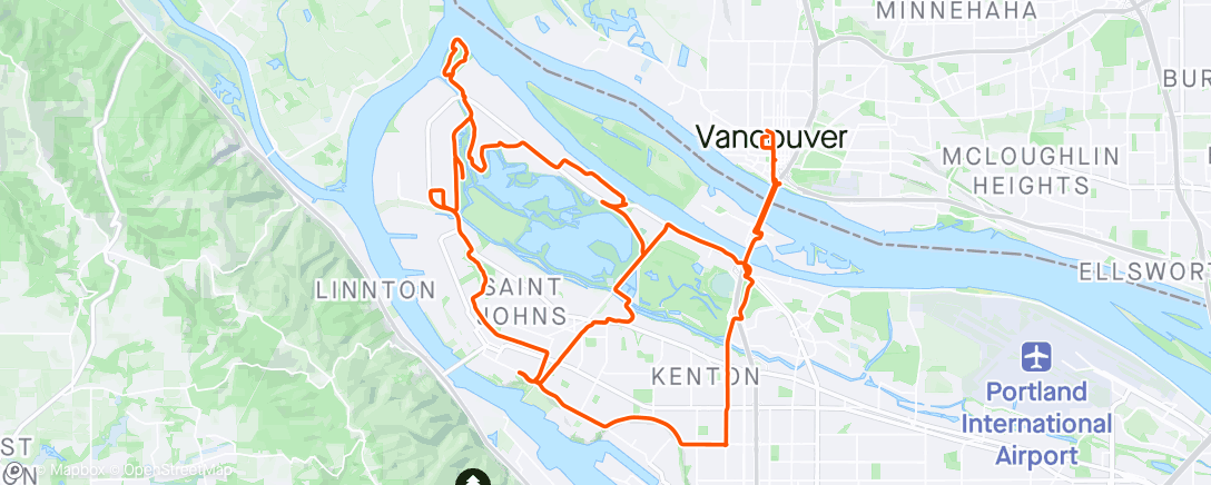 Mapa da atividade, New bike test