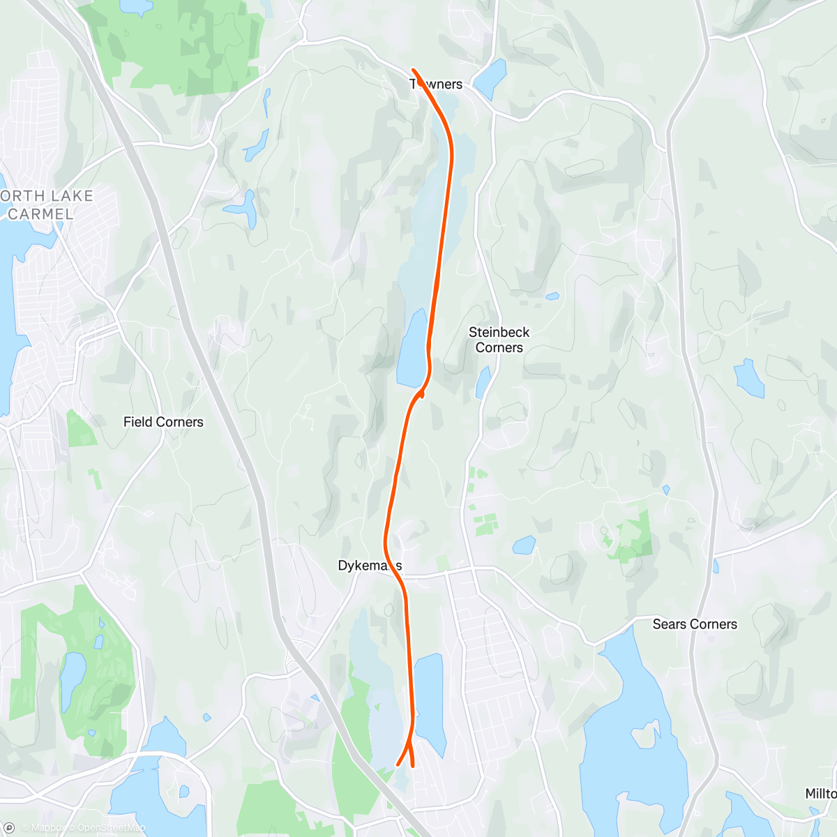 Map of the activity, Morning Run