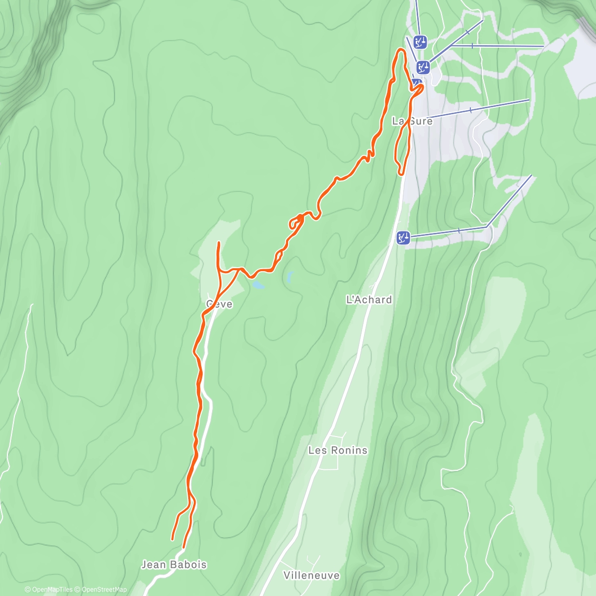 Карта физической активности (Ice trail)