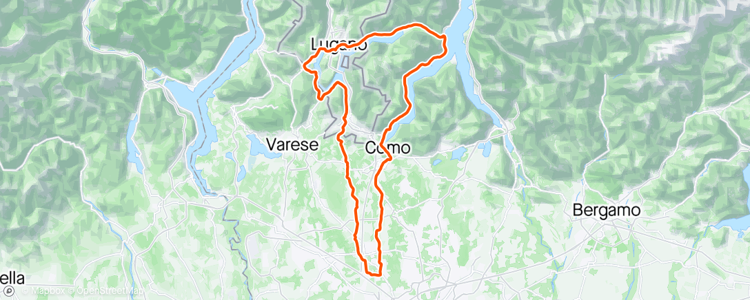 Map of the activity, Porto Ceresio, Lugano, Menaggio