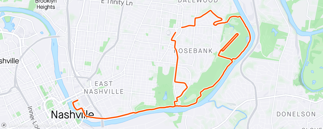 Map of the activity, Too Nice had to ride