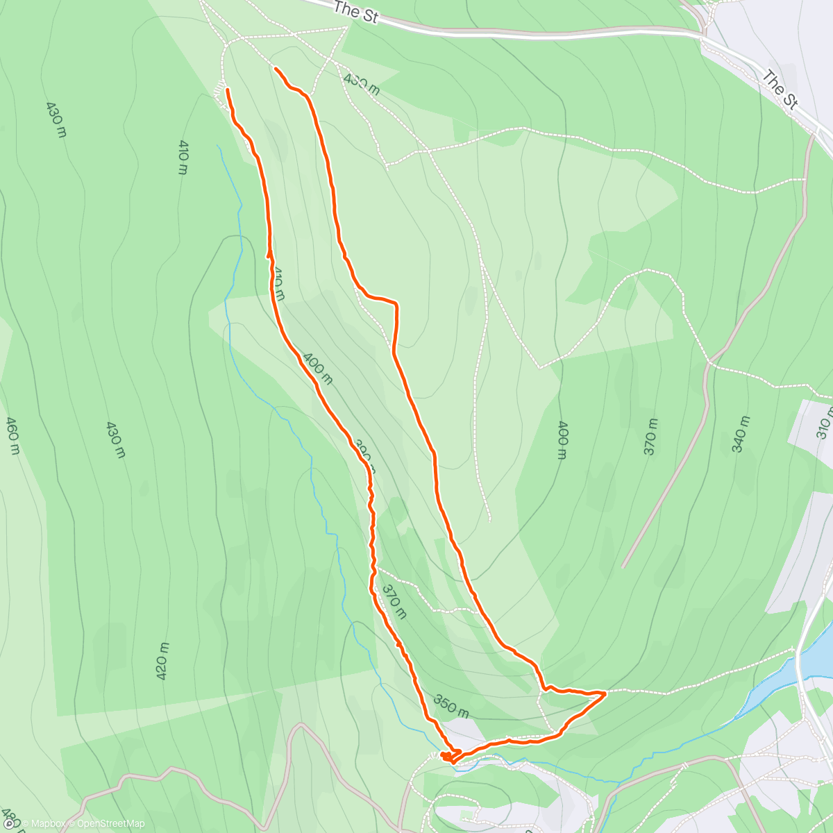 Map of the activity, After work walk