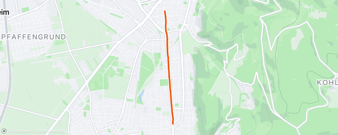 Map of the activity, Fahrt am Morgen