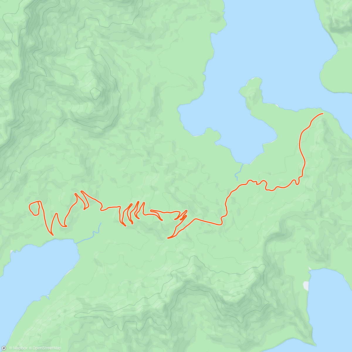 Map of the activity, Zwift - Road to Sky in Watopia