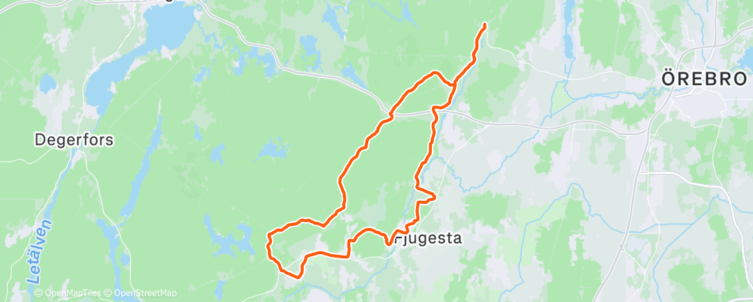 Карта физической активности (Hyttrundan)