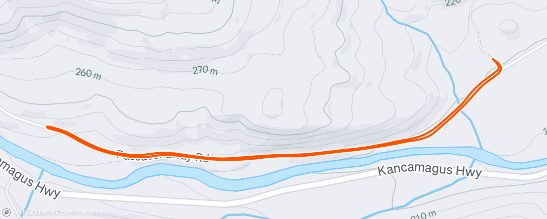 Map of the activity, Morning Trail Run