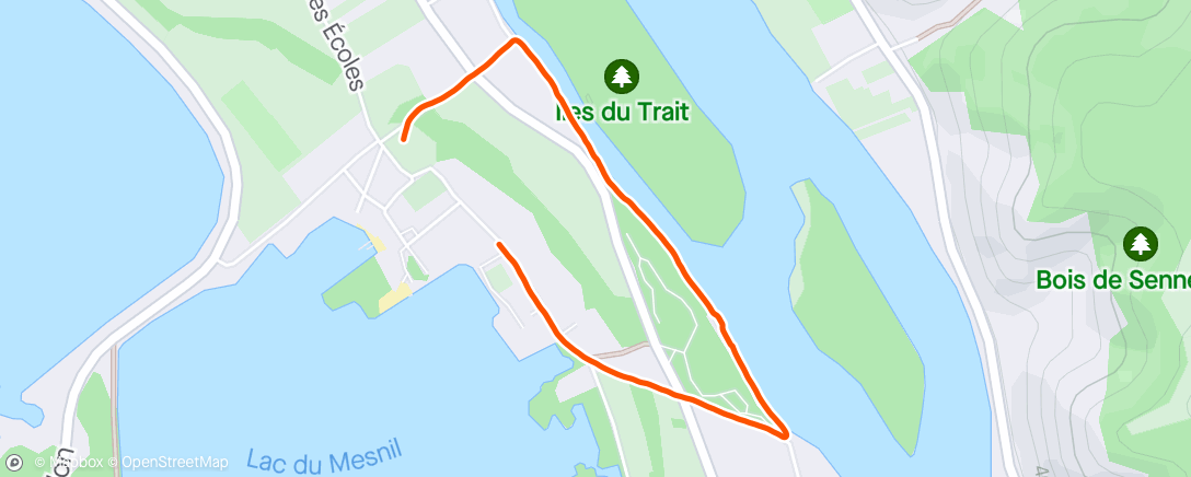 Map of the activity, Marche le midi