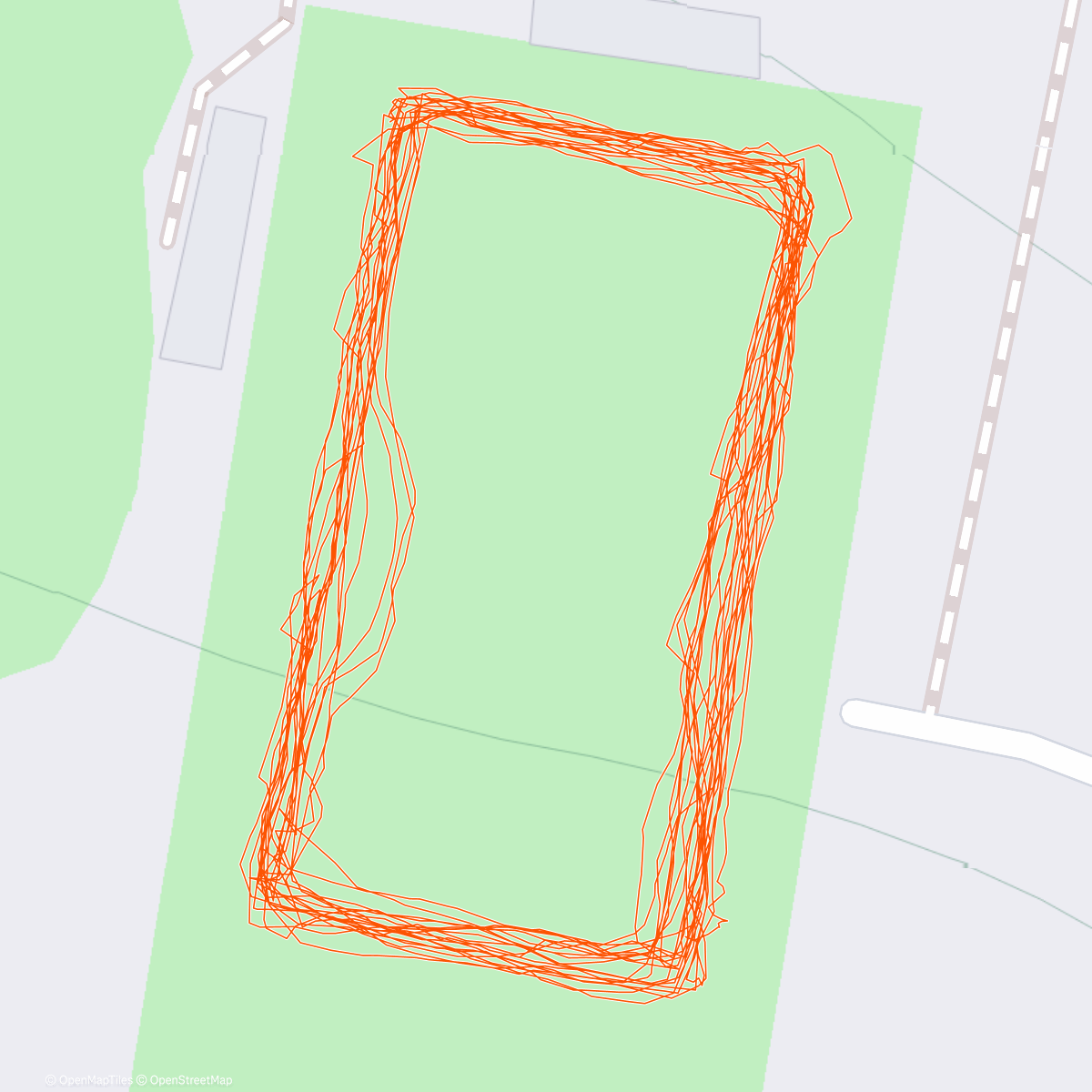 Map of the activity, Carrera de mañana