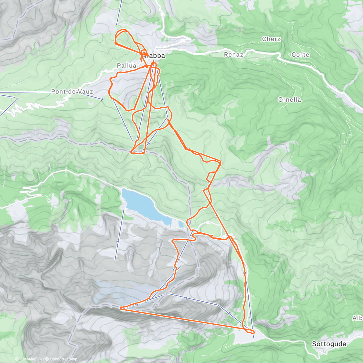 Карта физической активности (Morning Alpine Ski)